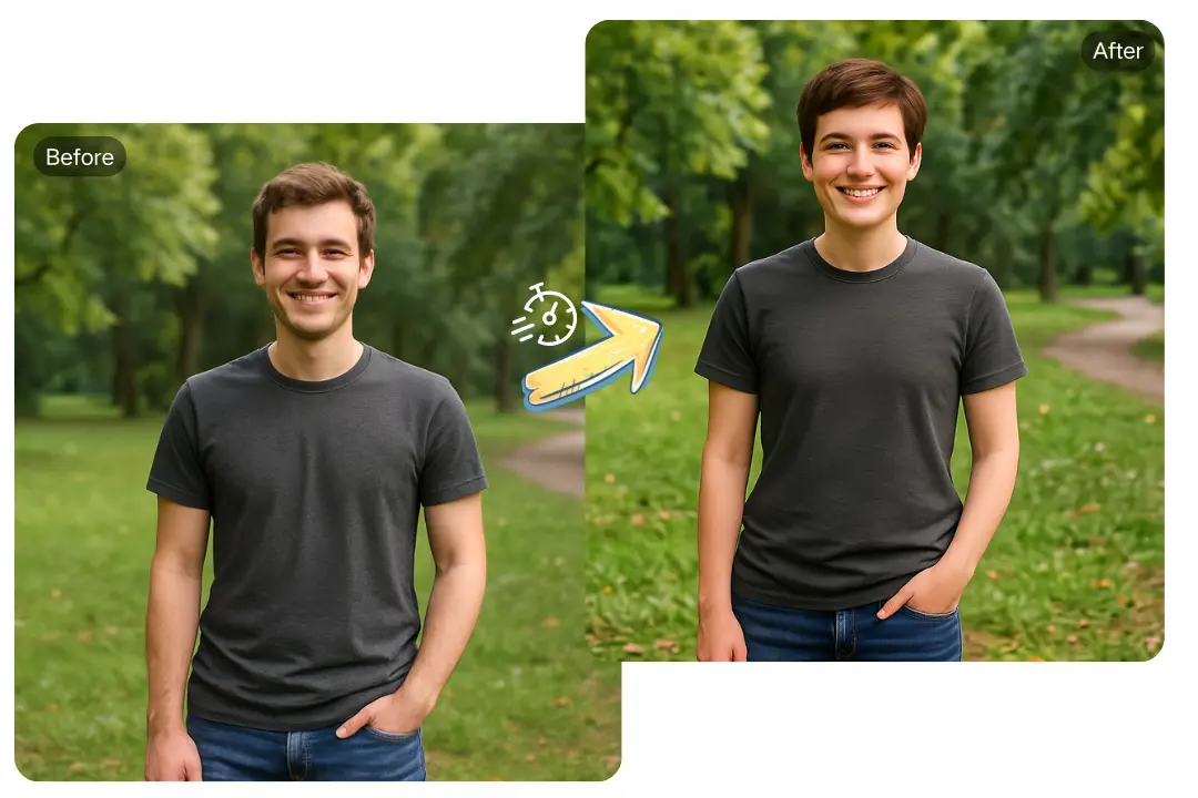 AI Gender Swap Example