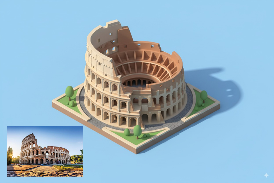 AI Isometric Building Generator Example